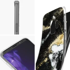 Samsung Galaxy S9 - Marmor & Sand Design Hülle