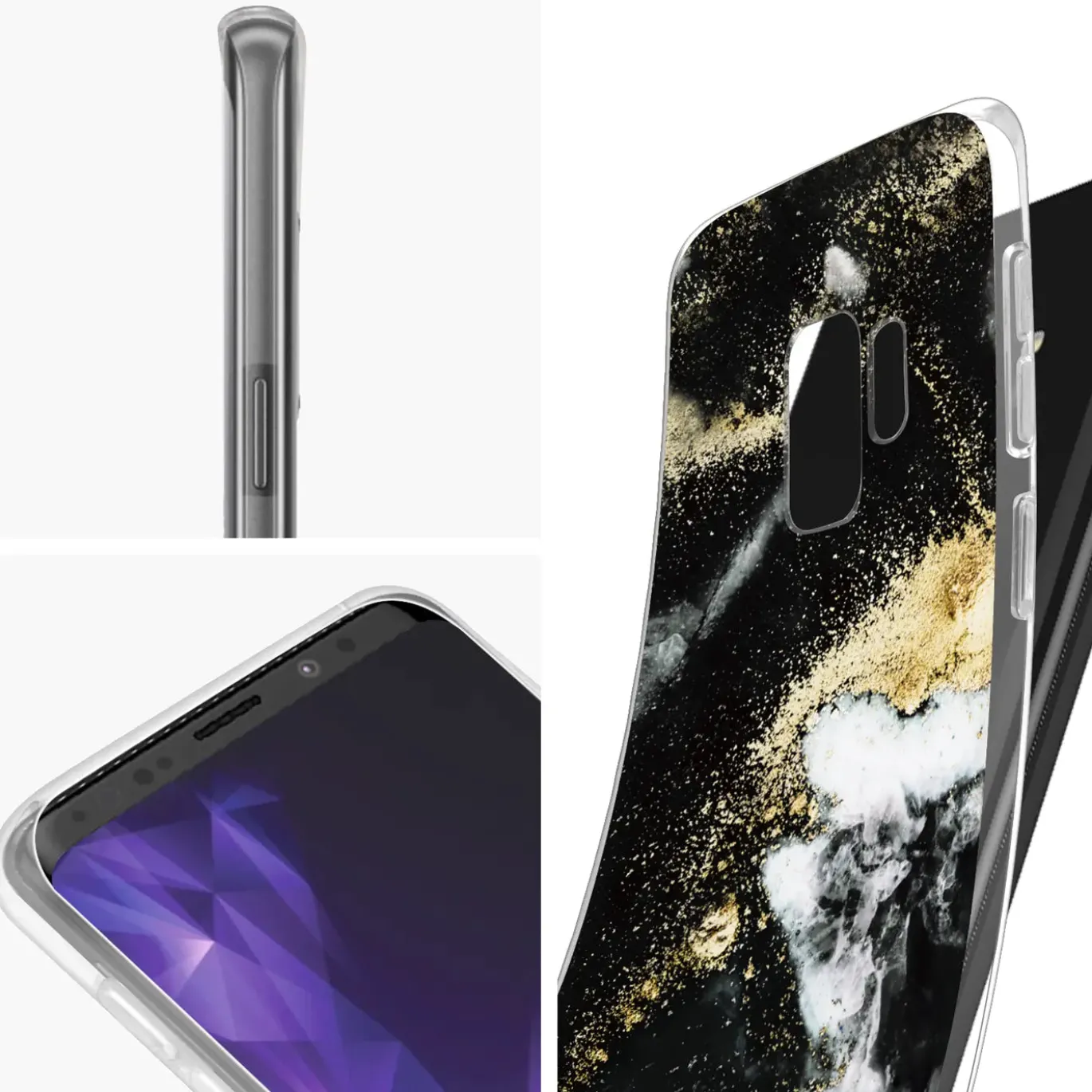 Samsung Galaxy S9 - Marmor & Sand Design Hülle