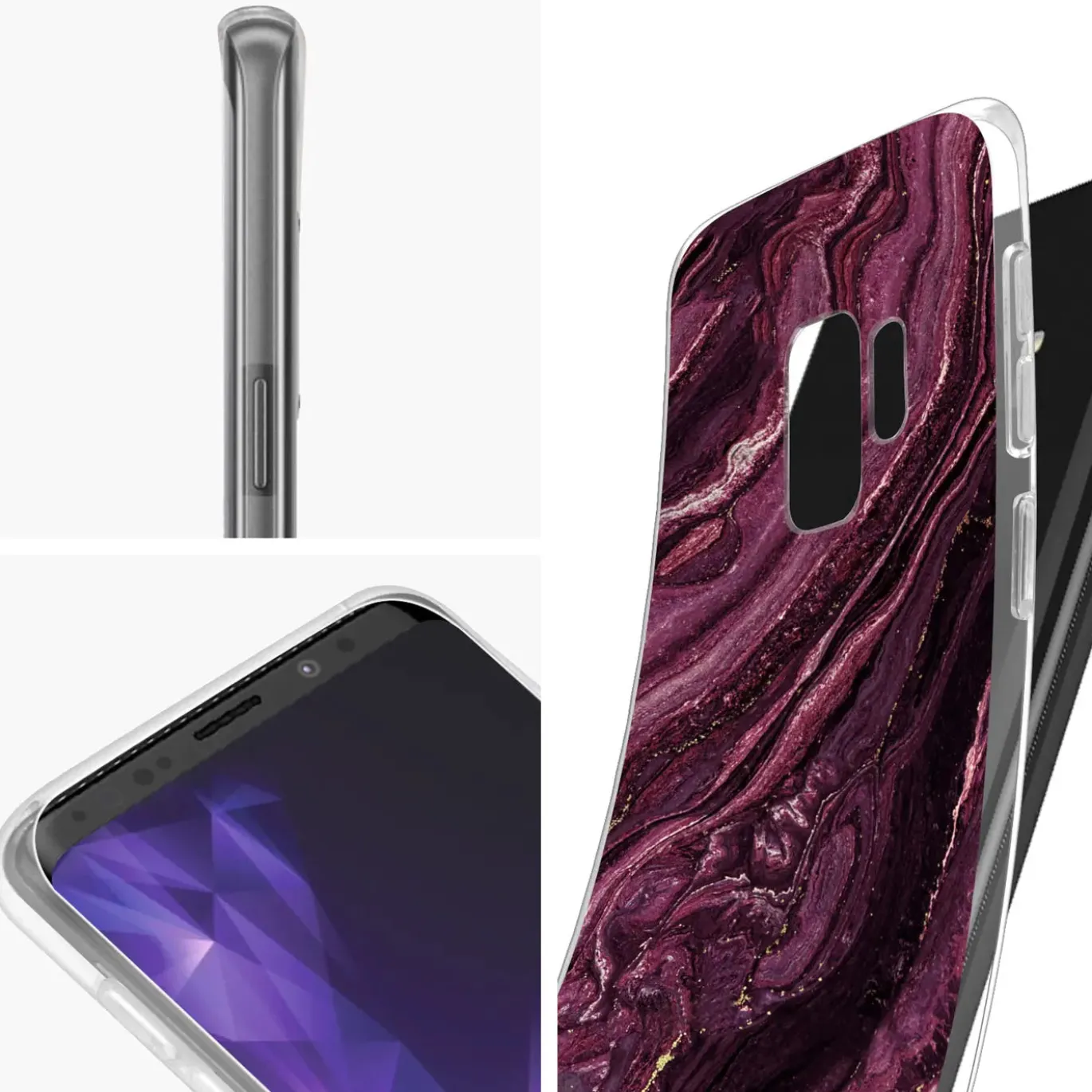 Samsung Galaxy S9 - Marmor & Sand Design Hülle