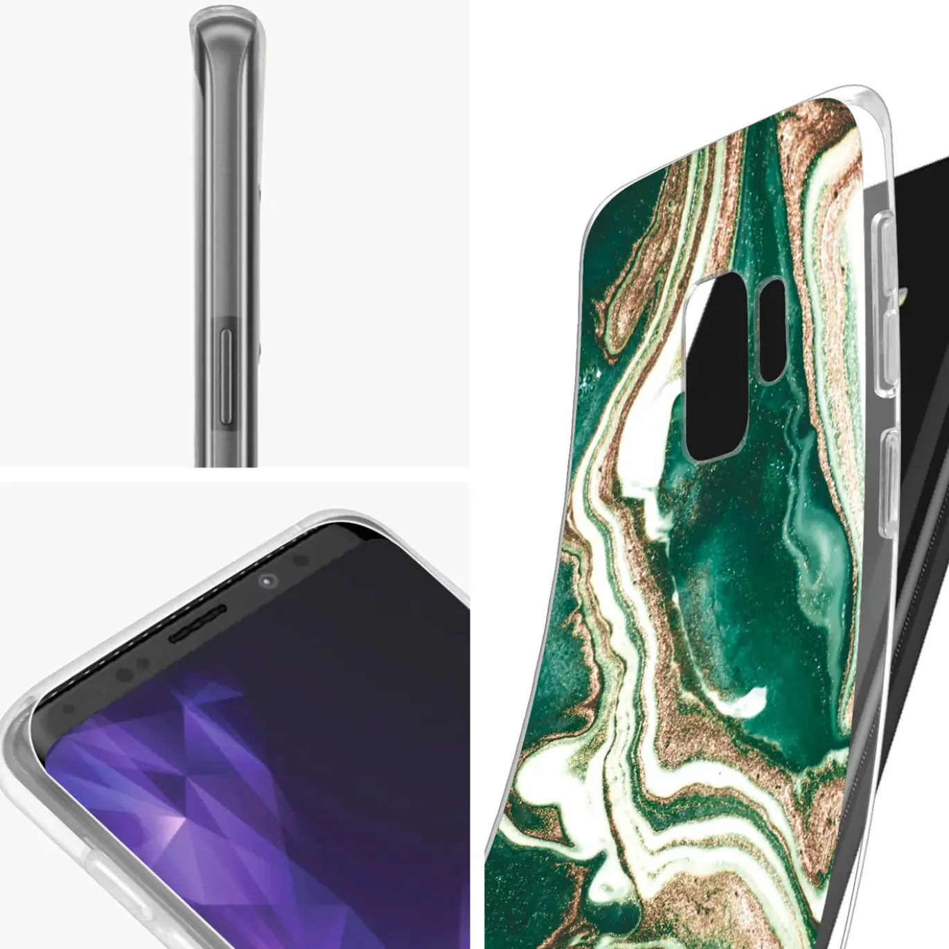 Samsung Galaxy S9 - Marmor & Sand Design Hülle