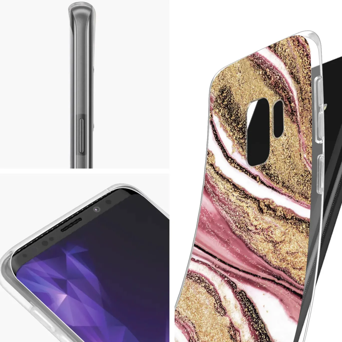 Samsung Galaxy S9 - Marmor & Sand Design Hülle
