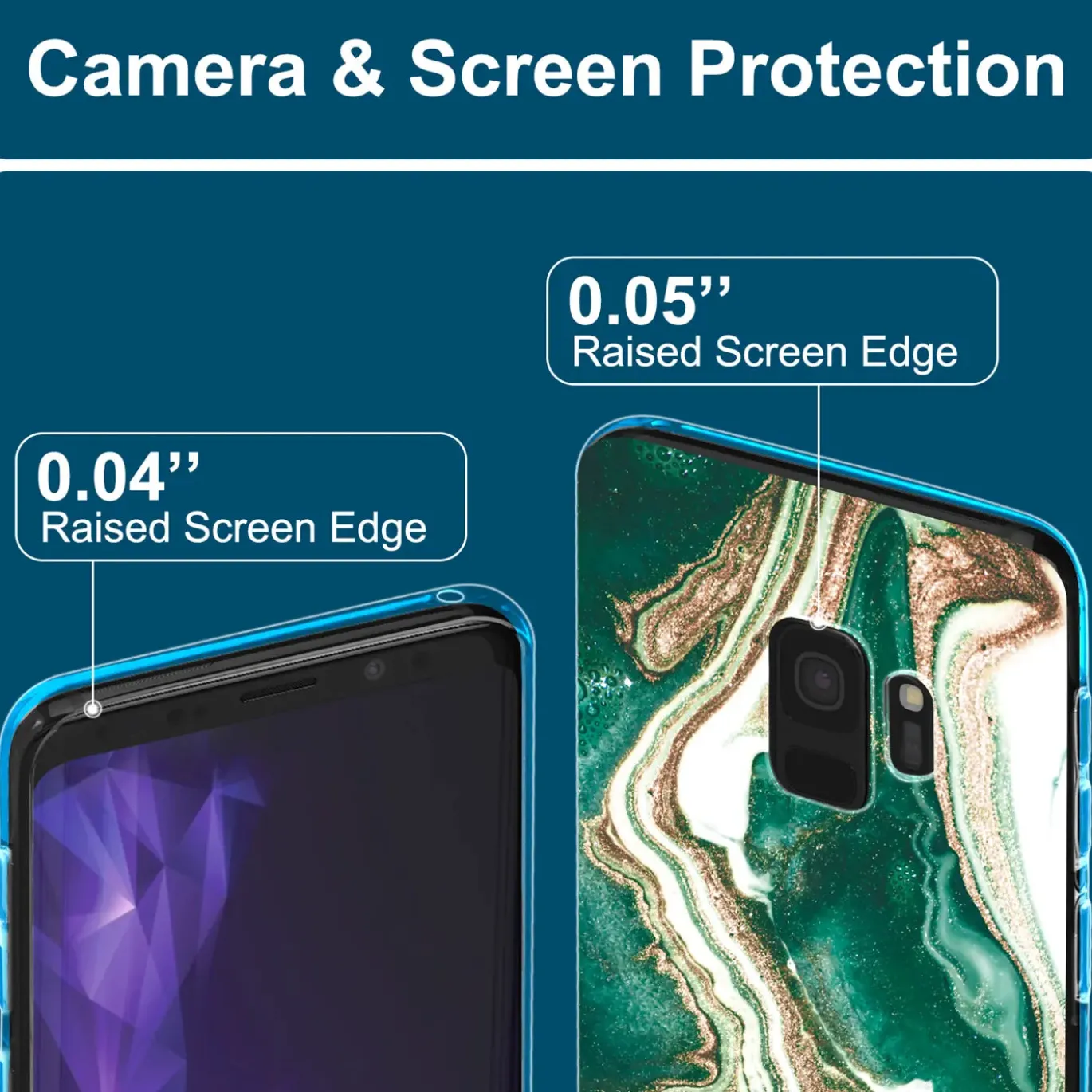 Samsung Galaxy S9 - Marmor & Sand Design Hülle
