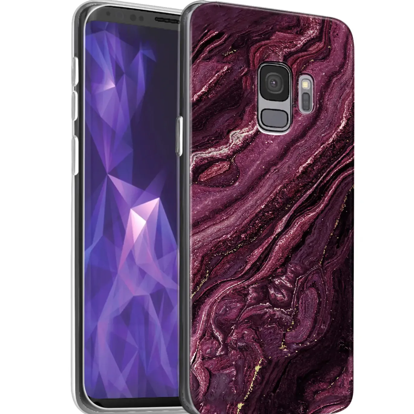 Samsung Galaxy S9 - Marmor & Sand Design Hülle