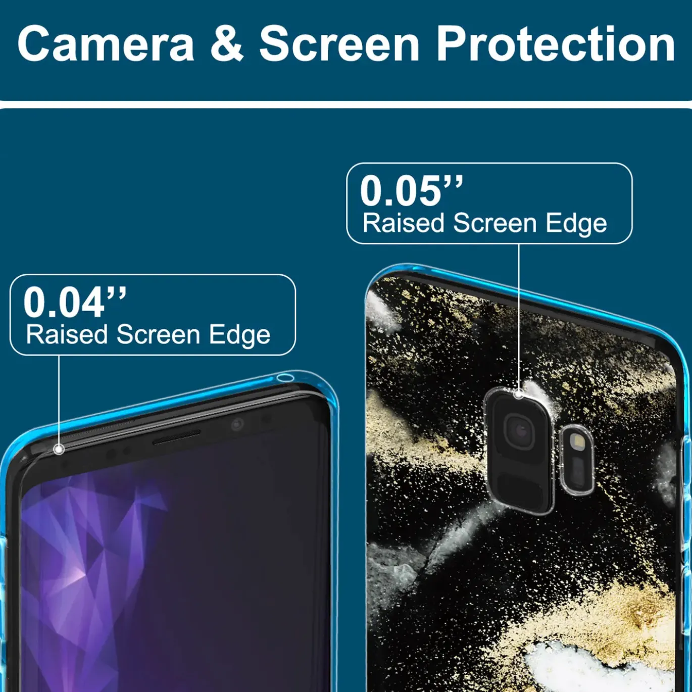 Samsung Galaxy S9 - Marmor & Sand Design Hülle