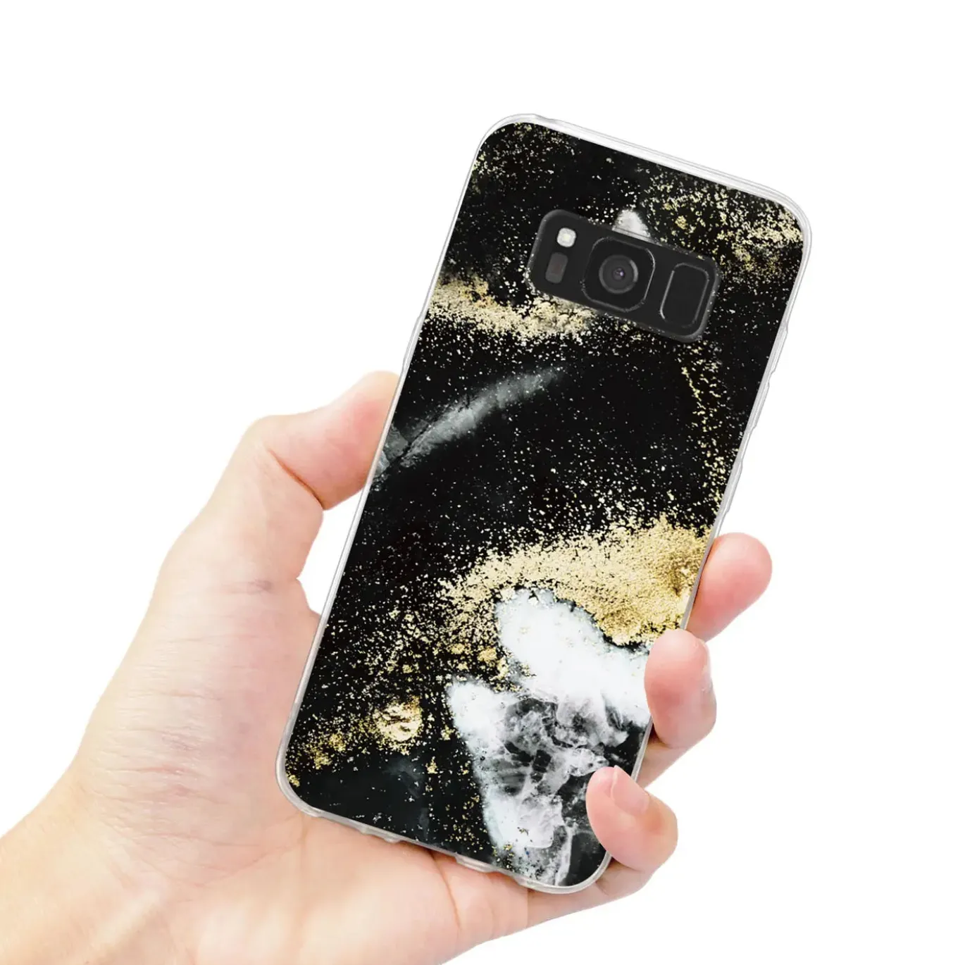 Samsung Galaxy S8 - Marmor & Sand Design Hülle