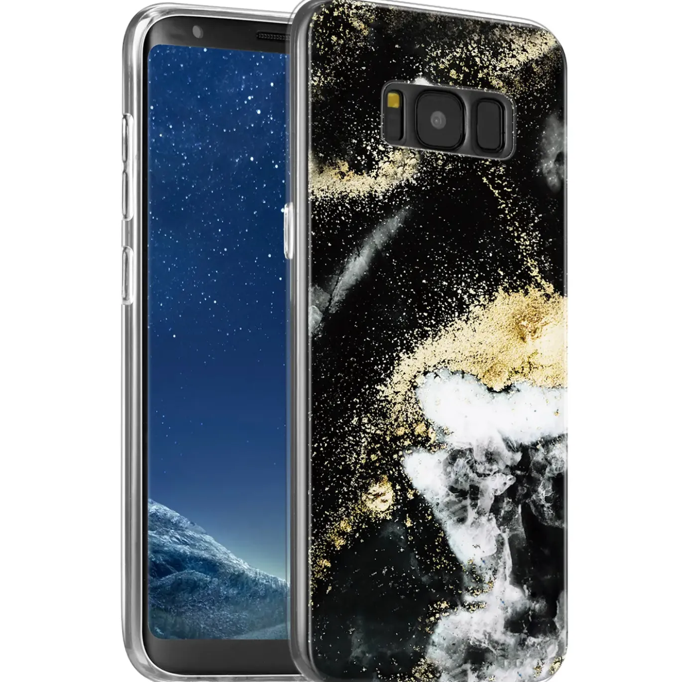Samsung Galaxy S8 - Marmor & Sand Design Hülle