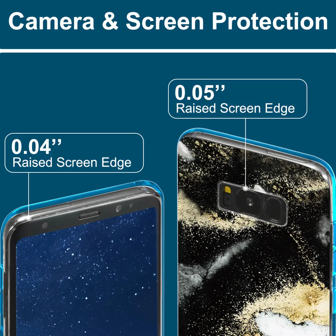 Samsung Galaxy S8 - Marmor & Sand Design Hülle