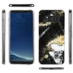 Samsung Galaxy S8 - Marmor & Sand Design Hülle