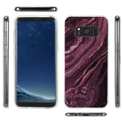Samsung Galaxy S8 - Marmor & Sand Design Hülle