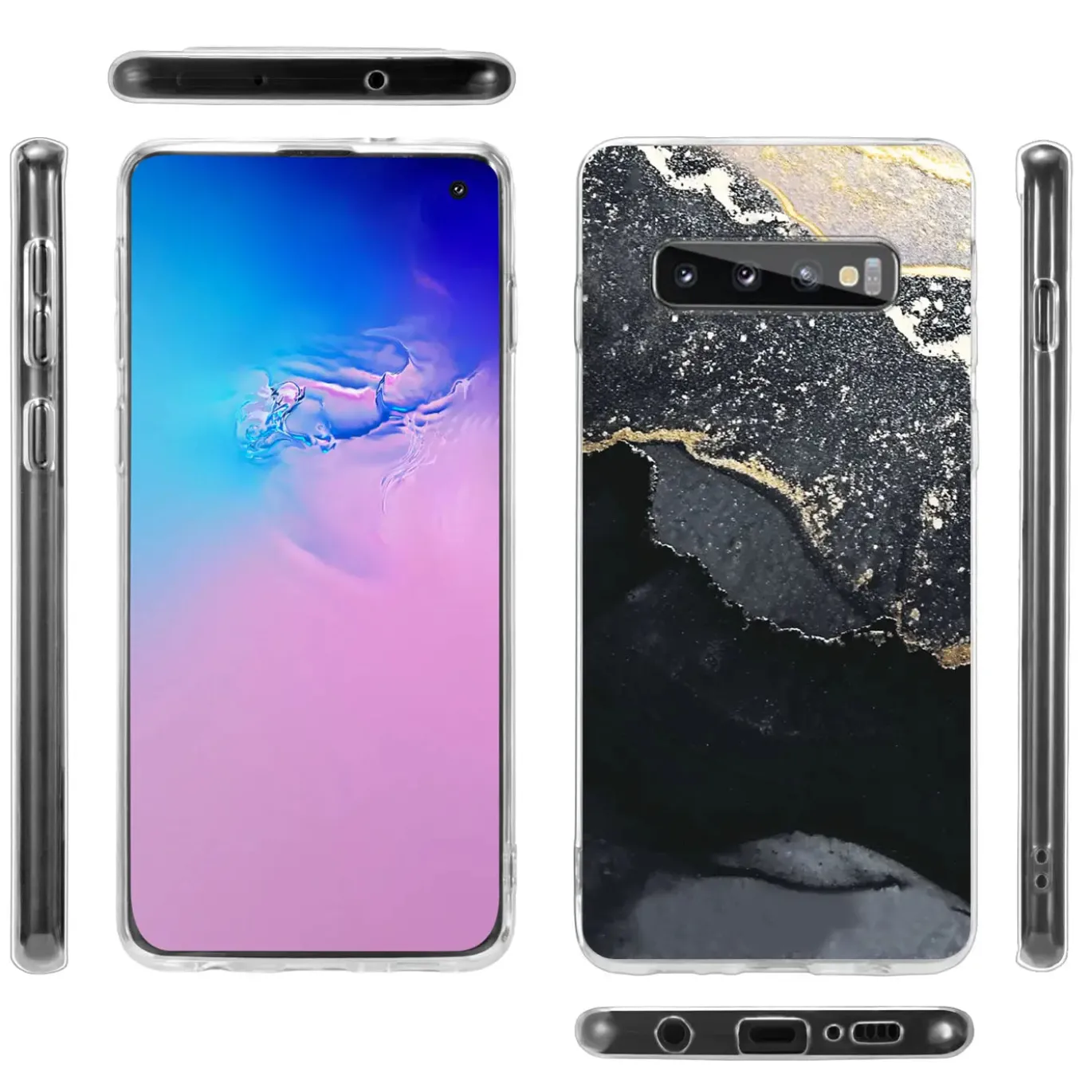 Samsung Galaxy S10 - Marmor & Sand Design Hülle