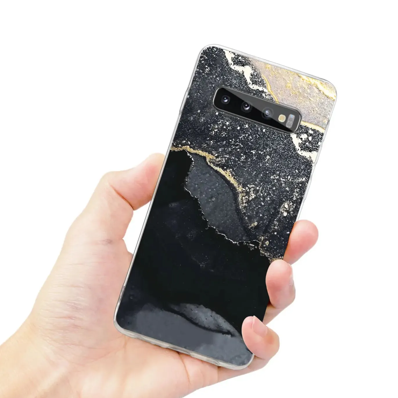 Samsung Galaxy S10 - Marmor & Sand Design Hülle