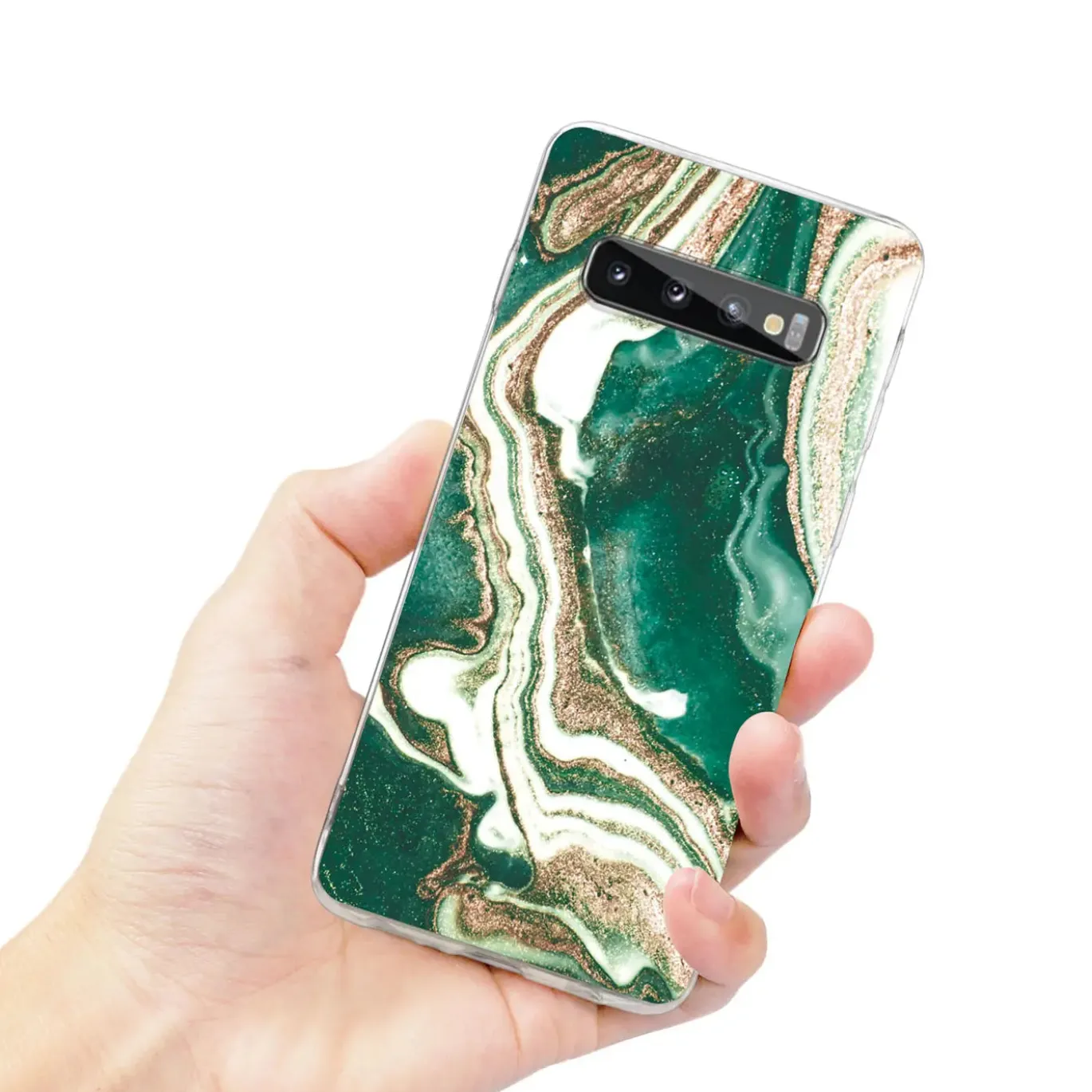 Samsung Galaxy S10 - Marmor & Sand Design Hülle