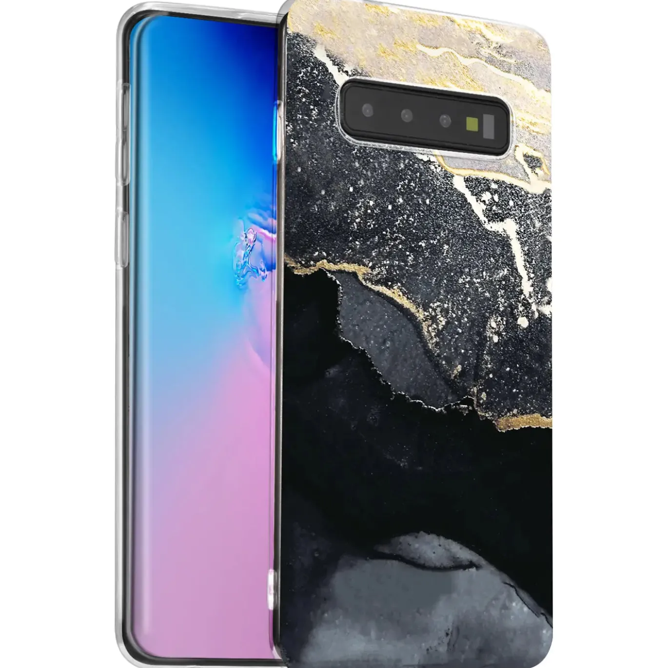 Samsung Galaxy S10 - Marmor & Sand Design Hülle