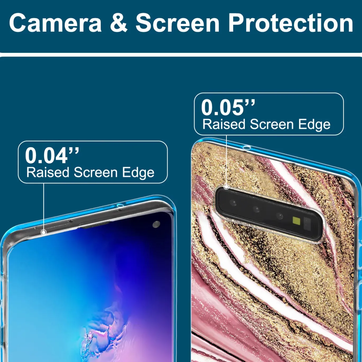 Samsung Galaxy S10 - Marmor & Sand Design Hülle
