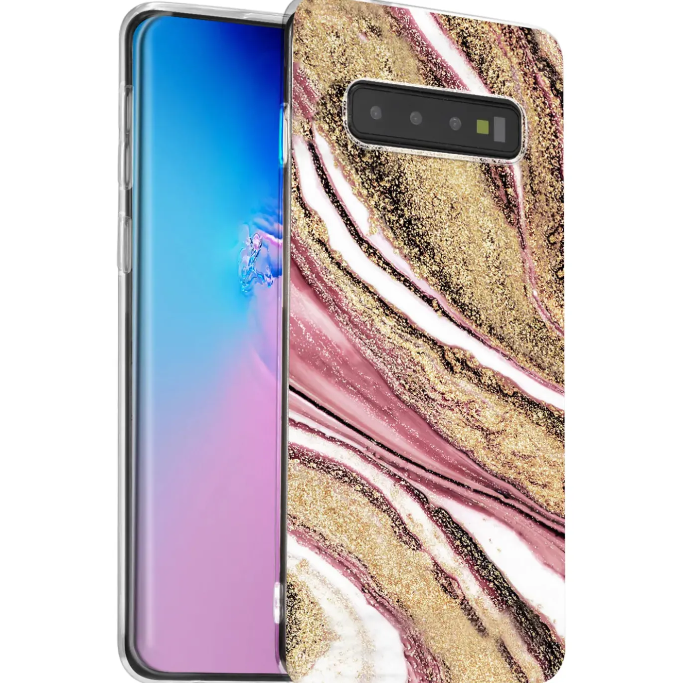 Samsung Galaxy S10 - Marmor & Sand Design Hülle