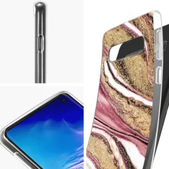 Samsung Galaxy S10 - Marmor & Sand Design Hülle
