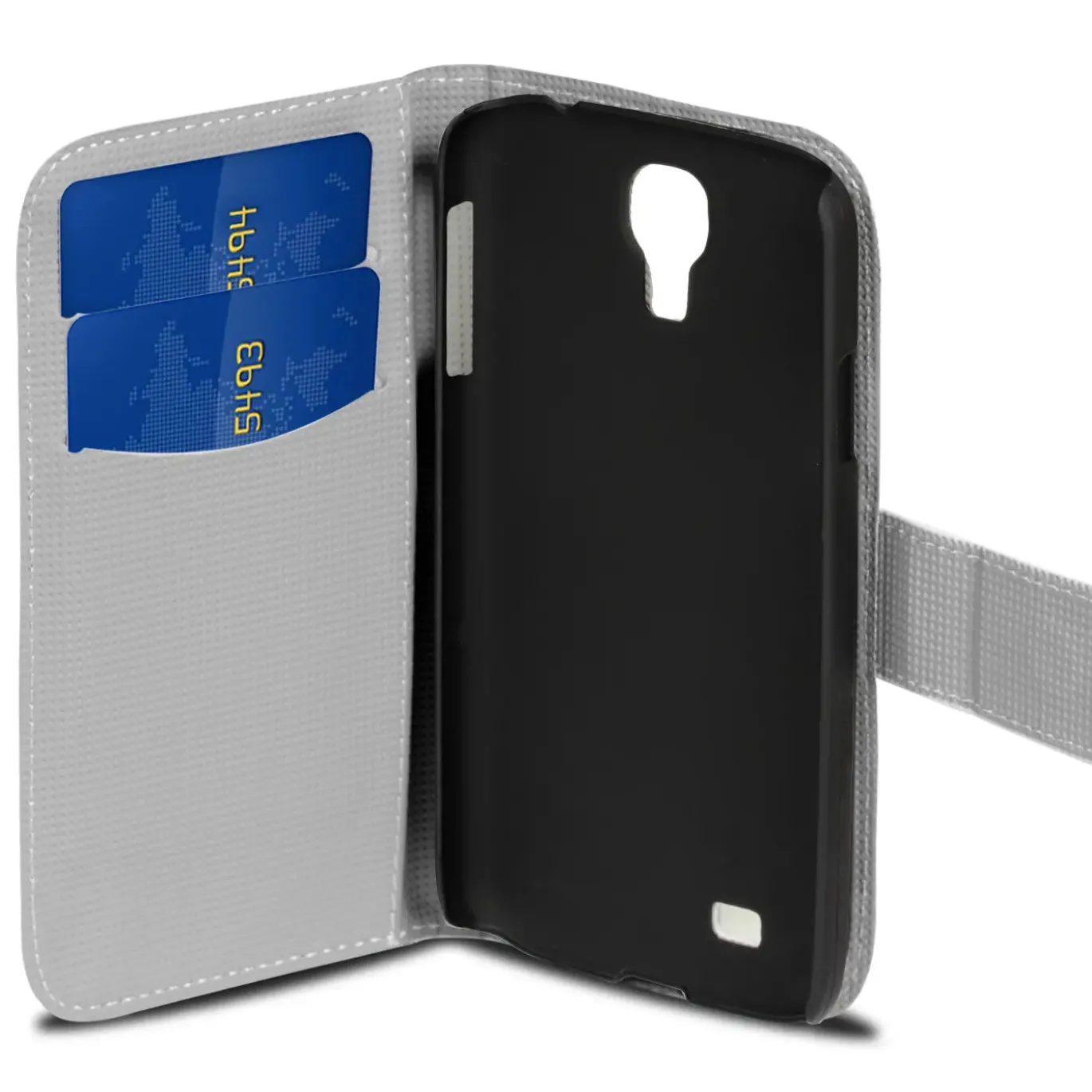 Samsung Galaxy S4 - Motiv Klapphülle mit Kartenfächern & Standfunktion