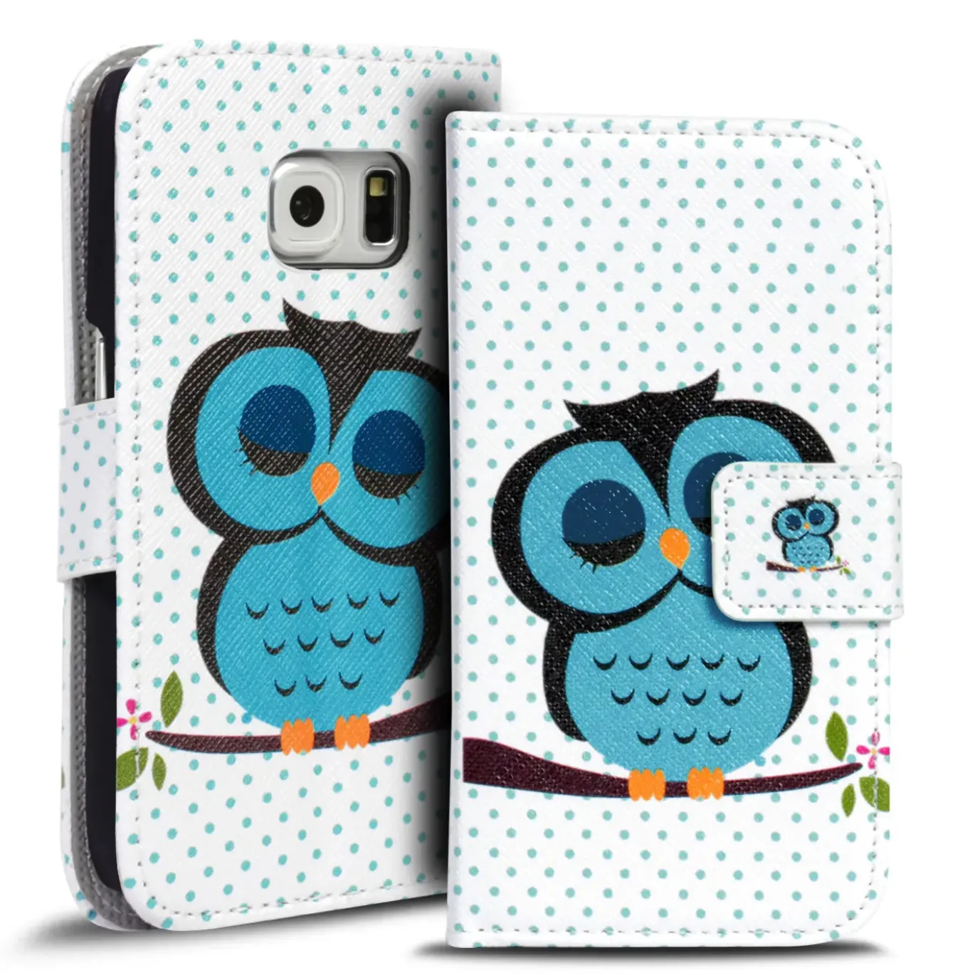 Samsung Galaxy S6 - Motiv Klapphülle mit Kartenfächern & Standfunktion
