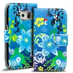 Samsung Galaxy S6 - Motiv Klapphülle mit Kartenfächern & Standfunktion