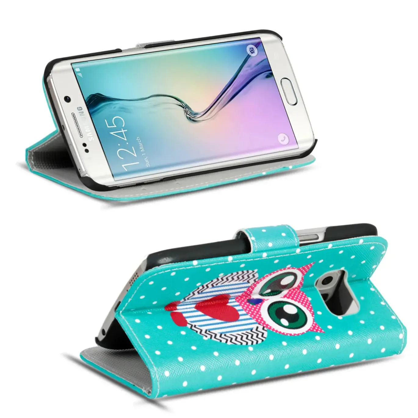 Samsung Galaxy S6 - Motiv Klapphülle mit Kartenfächern & Standfunktion