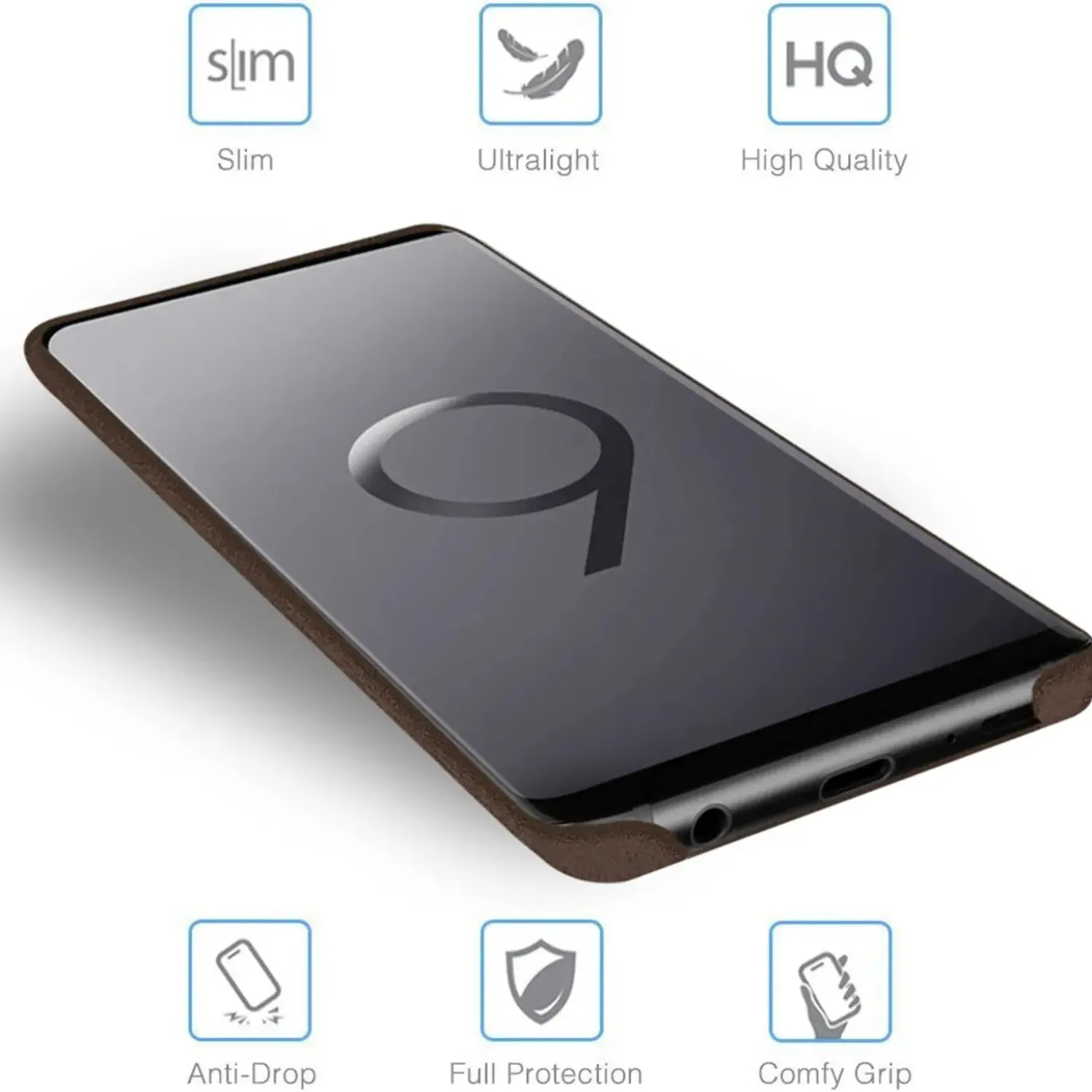Samsung Galaxy S9 - PU Hartschale Handyhülle