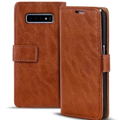 Samsung Galaxy S10 - Retro Klapphülle mit Karten- & Geldfach