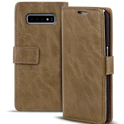 Samsung Galaxy S10 - Retro Klapphülle mit Karten- & Geldfach
