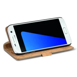 Samsung Galaxy S7 - Retro Klapphülle mit Karten- & Geldfach