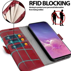Samsung Galaxy S10 - Robuste Klapphülle mit RFID Block