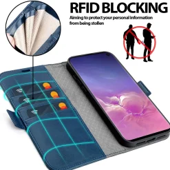 Samsung Galaxy S10 - Robuste Klapphülle mit RFID Block