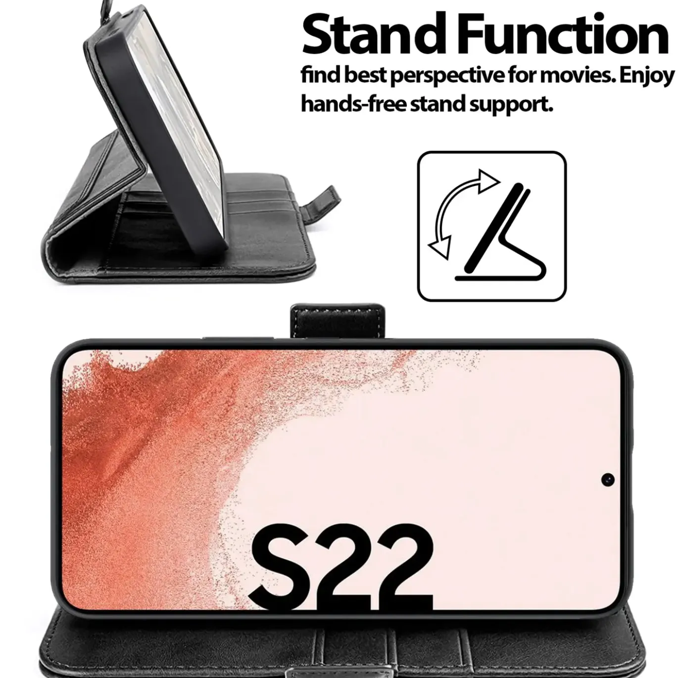 Samsung Galaxy S22 - Robuste Klapphülle mit RFID Block