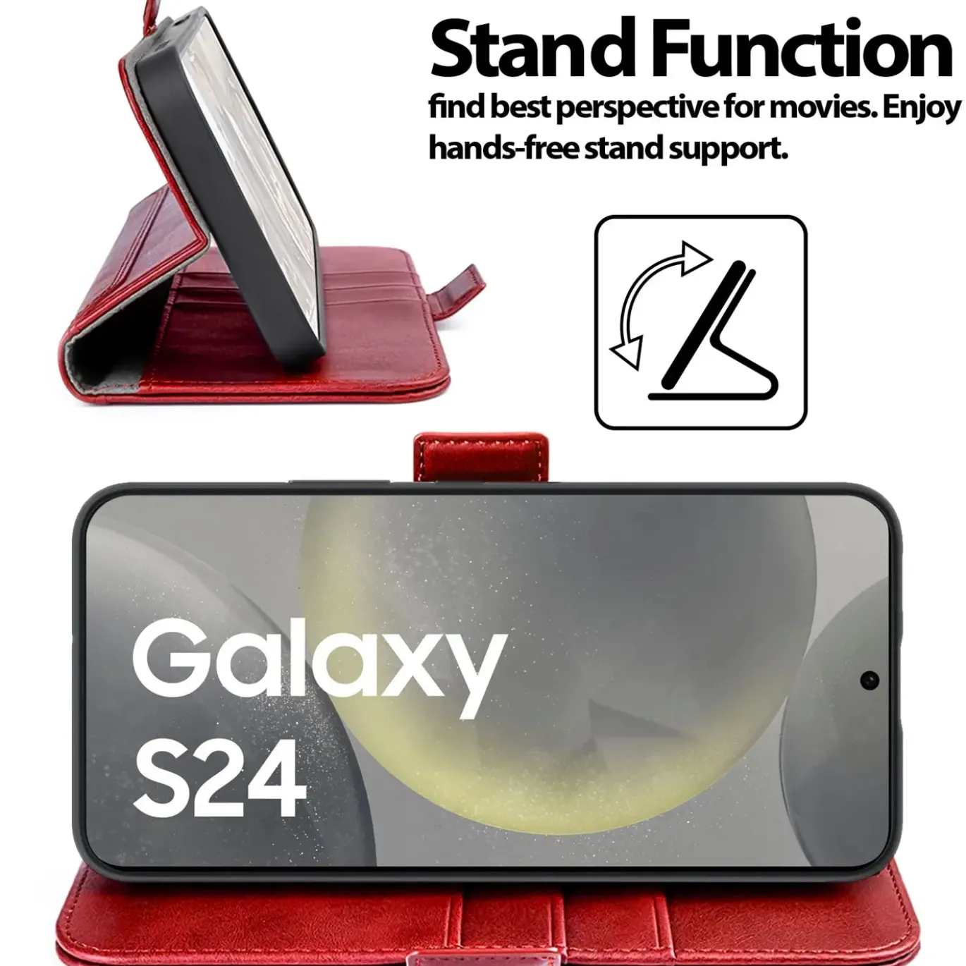 Samsung Galaxy S24 - Robuste Klapphülle mit RFID Block