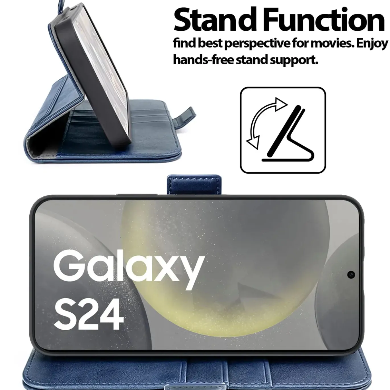 Samsung Galaxy S24 - Robuste Klapphülle mit RFID Block