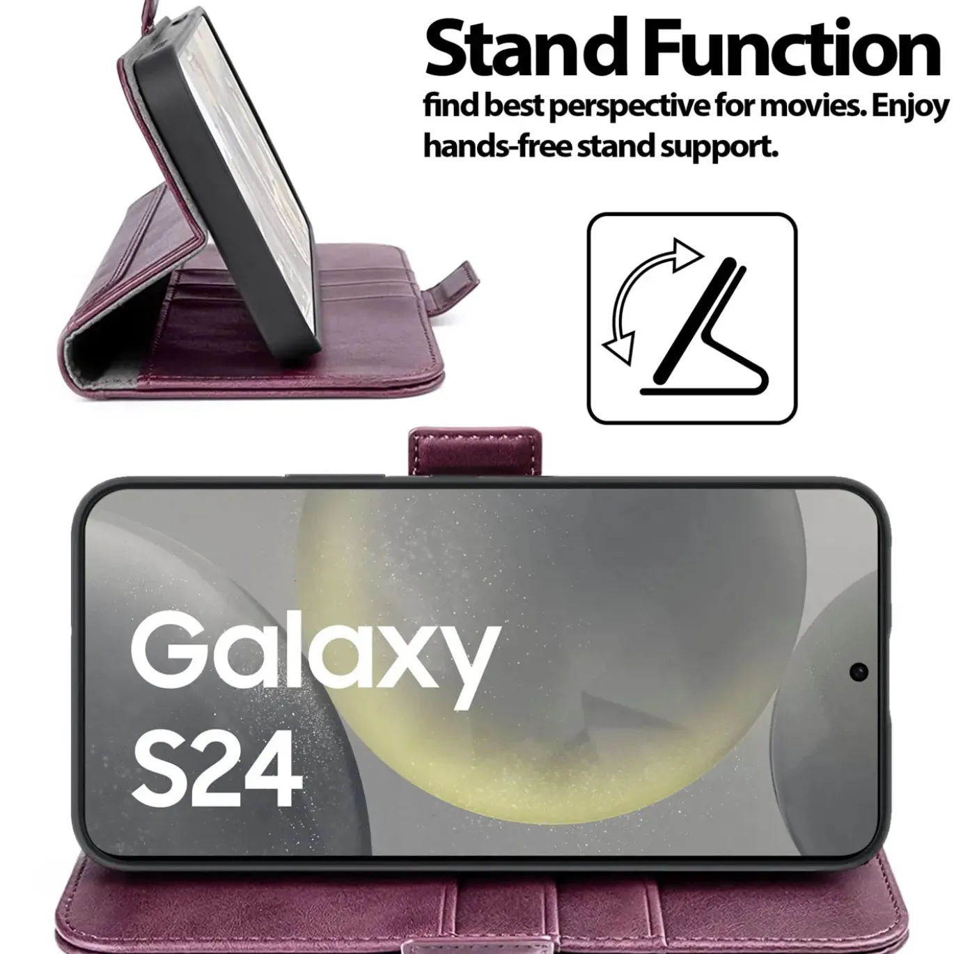 Samsung Galaxy S24 - Robuste Klapphülle mit RFID Block