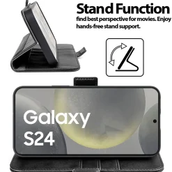 Samsung Galaxy S24 - Robuste Klapphülle mit RFID Block