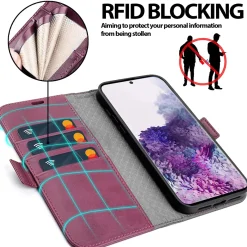 Samsung Galaxy S20 - Robuste Klapphülle mit RFID Block