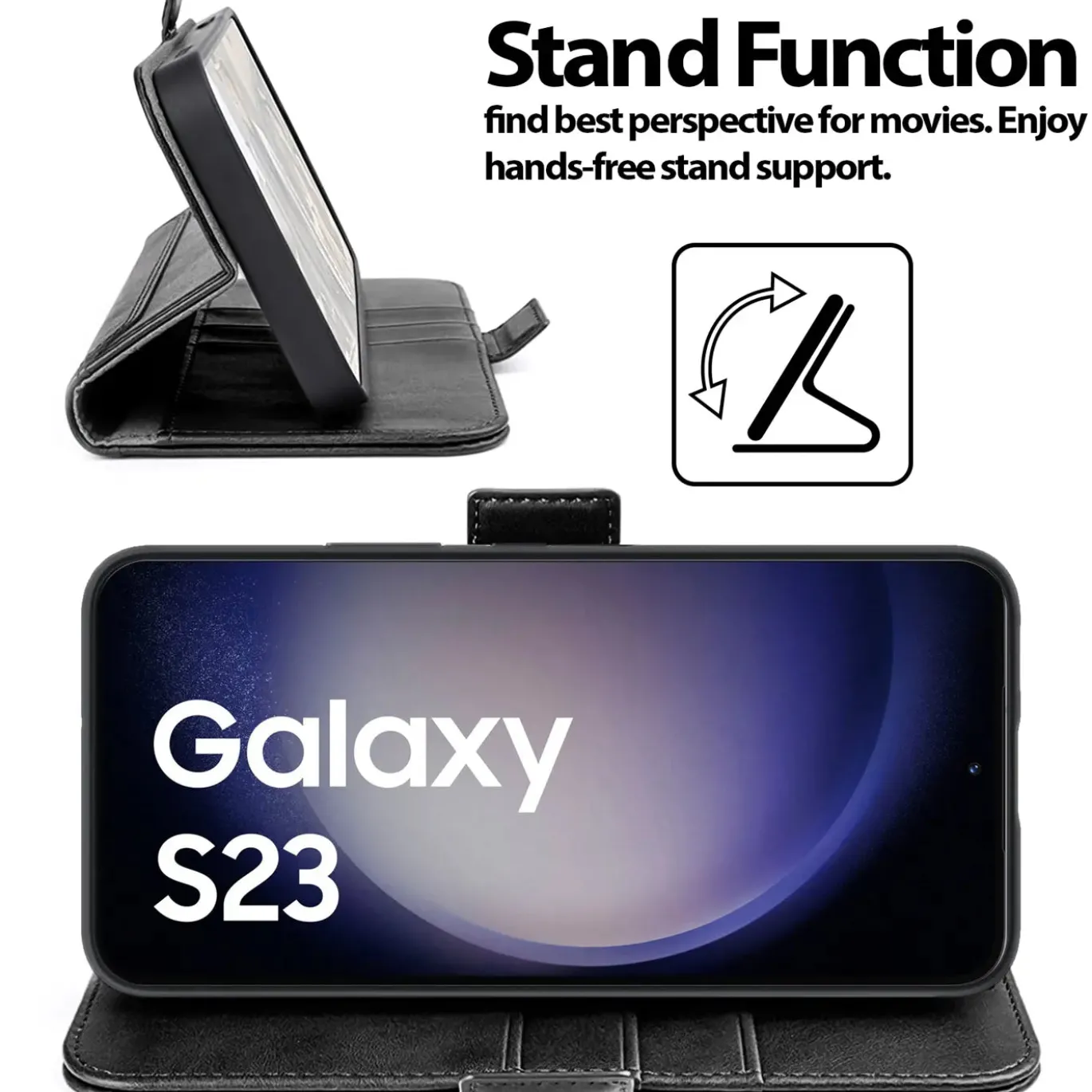 Samsung Galaxy S23 - Robuste Klapphülle mit RFID Block