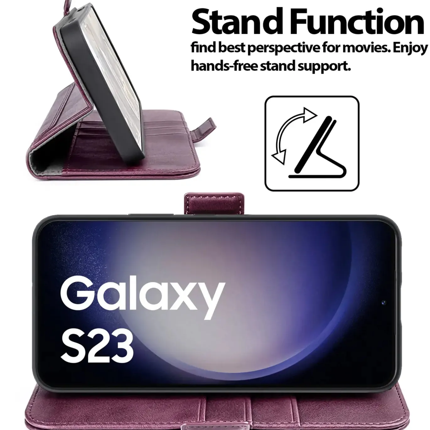 Samsung Galaxy S23 - Robuste Klapphülle mit RFID Block