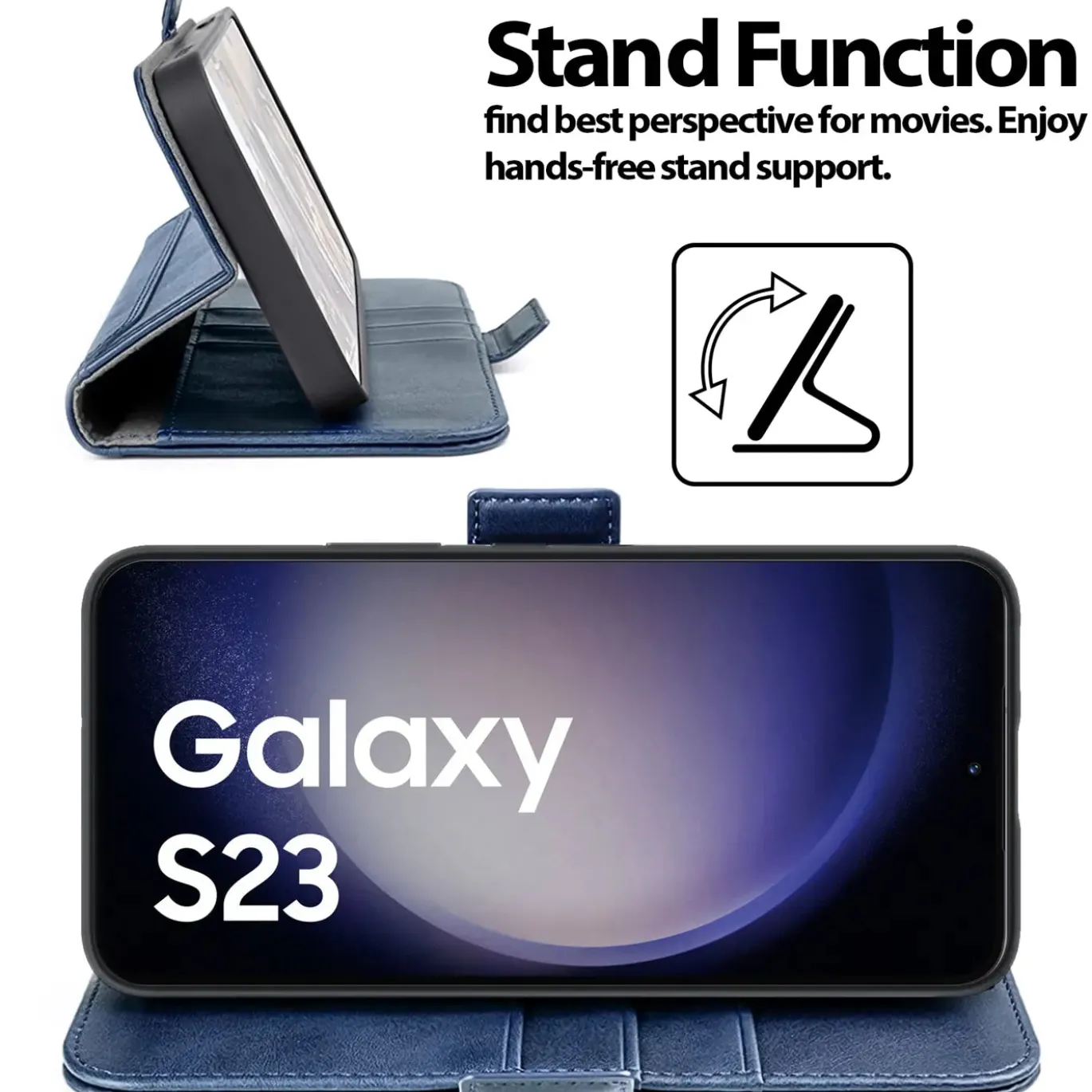 Samsung Galaxy S23 - Robuste Klapphülle mit RFID Block
