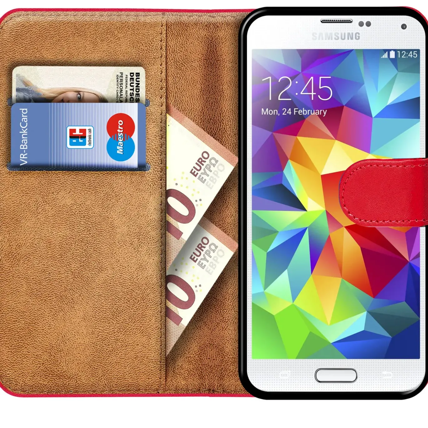 Samsung Galaxy S5 / S5 Neo - Klapphülle mit Kartenfächern
