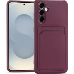 Samsung Galaxy S25 - Silikonhülle mit Kartenfach & Kameraschutz
