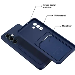 Samsung Galaxy S25 - Silikonhülle mit Kartenfach & Kameraschutz
