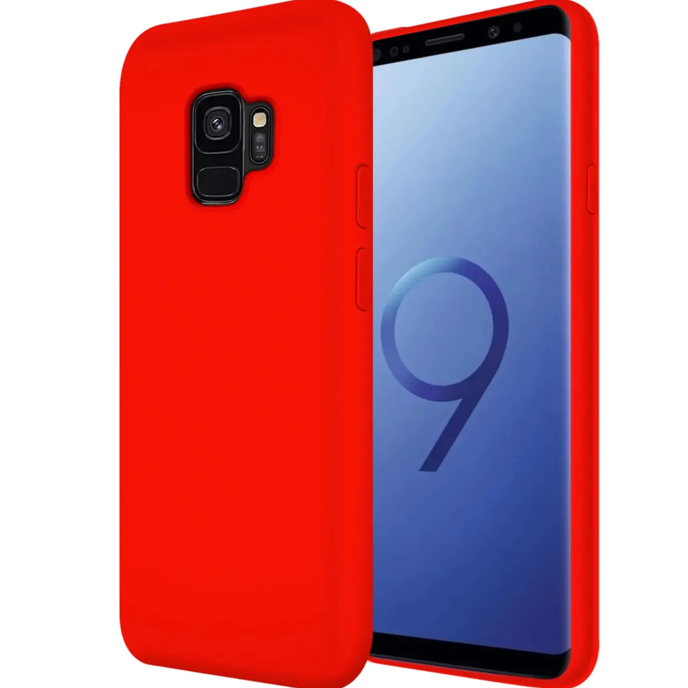 Samsung Galaxy S9 - Silikon Case mit Mikrofaser-Innenseite