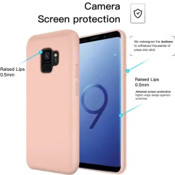 Samsung Galaxy S9 - Silikon Case mit Mikrofaser-Innenseite