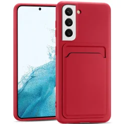 Samsung Galaxy S23 - Silikonhülle mit Kartenfach & Kameraschutz