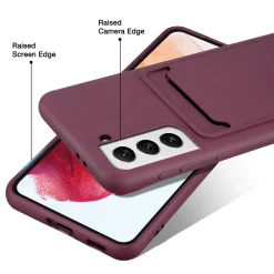 Samsung Galaxy S23 - Silikonhülle mit Kartenfach & Kameraschutz