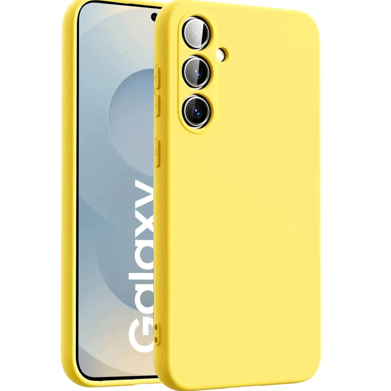 Samsung Galaxy S25 - Silikon Case mit Mikrofaser-Innenseite