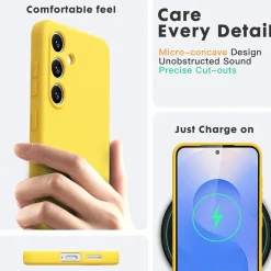 Samsung Galaxy S25 - Silikon Case mit Mikrofaser-Innenseite