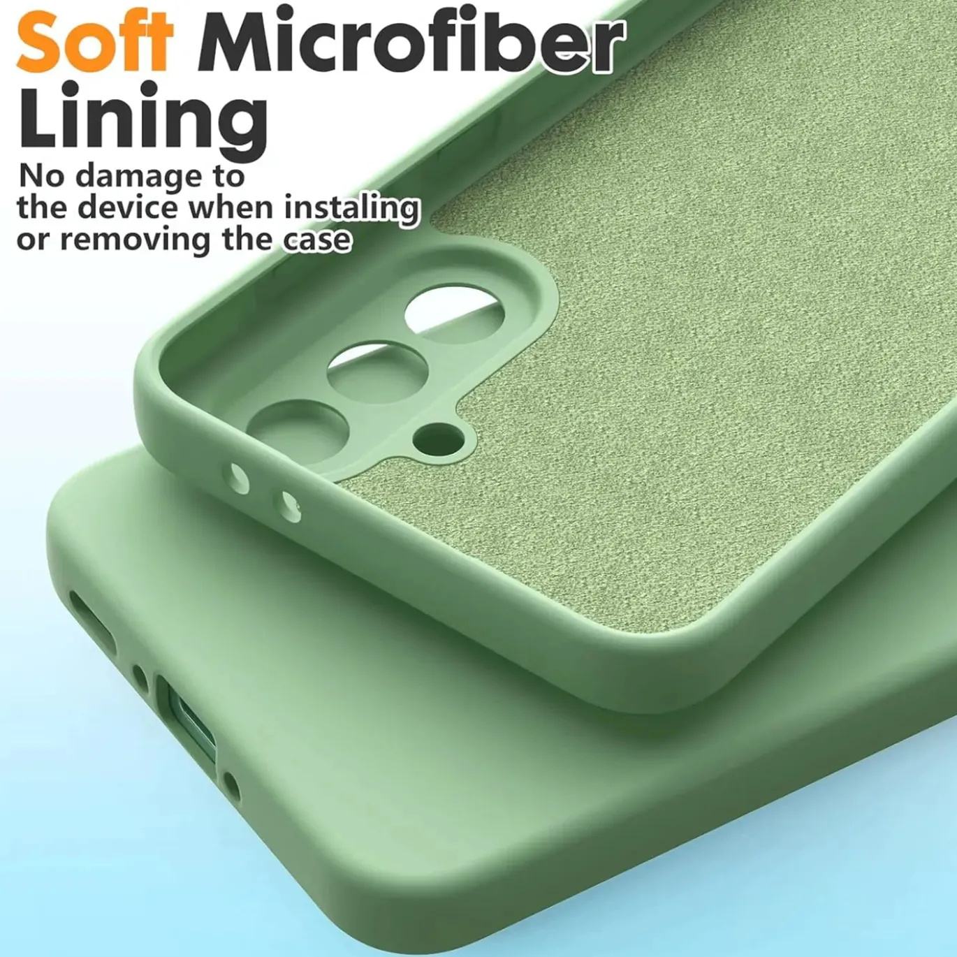 Samsung Galaxy S25 - Silikon Case mit Mikrofaser-Innenseite