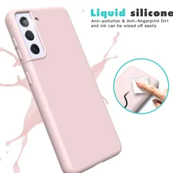 Samsung Galaxy S22 - Silikon Case mit Mikrofaser-Innenseite